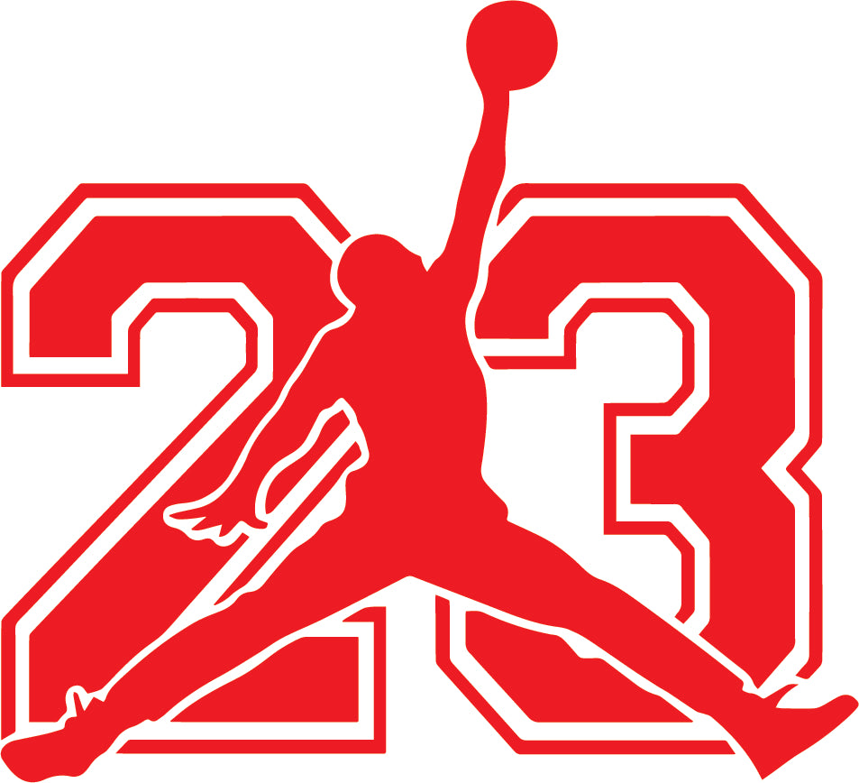 Michael Jordan Air Flight Decal Basketball Logo Vinyl Window Bumper Sticker