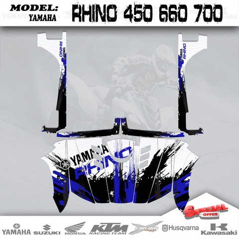 Graphic Decals Stickers Best Kits New Design 4 Yamaha Rhino 450 660 700 04-Up