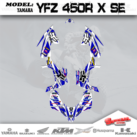 Graphic Decals  Kit Sticker  For Yamaha YFZ 450R  X SE YFZ450R  2014-2018