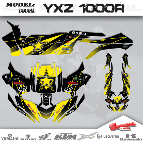 3M Graphic Decals  Kit  Sticker 4 Yamaha YXZ 1000R  YXZ1000R 2015-18