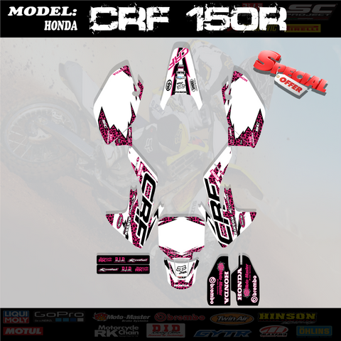 Graphics Kits  Decal Decals Stickers For Honda CRF 150R 2007-2016