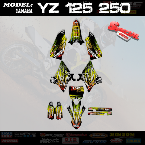 Graphics Kits  Decal Decals Stickers For Yamaha YZ125 250 2015-2020