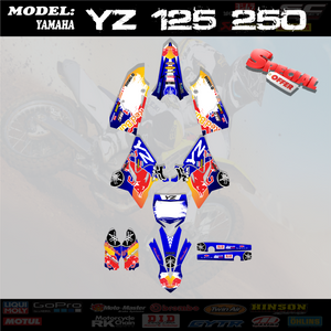 Graphics Kits Decal Decals Stickers  4 Yamaha YZ125 250 YZ 125 2015-2019