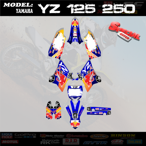 Graphics Kits Decal Decals Stickers  4 Yamaha YZ125 250 YZ 125 2015-2019