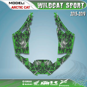 UTV Graphics Kits  Decal Decals Stickers For Arctic Cat Wildcat Sport 2015- 2019