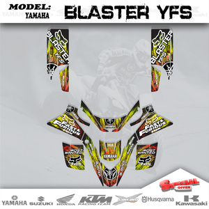 Graphics Kits Decals Stickers Fast 4 YAMAHA BLASTER YFS200 YFS 200  1988-2006