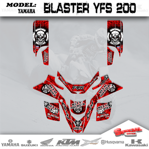 Graphics Kits Decals Stickers SK2 4 YAMAHA BLASTER YFS200 YFS 200  1988-2006