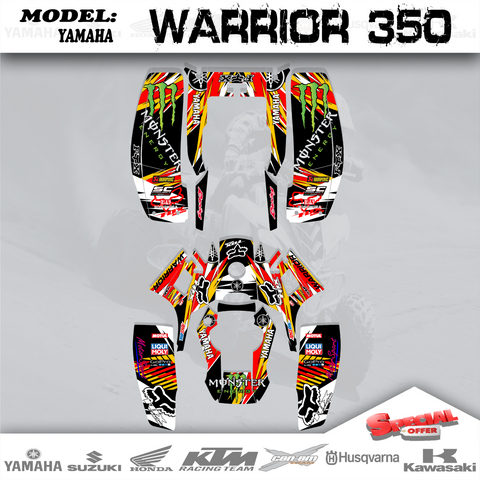 3M Graphics Kits Decals Stickers Nice  4 YAMAHA WARRIOR 350 ALL YEAR