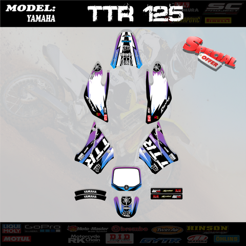 Graphics Kits Decals Stickers 4 YAMAHA TTR 125 2000-2007 Decal