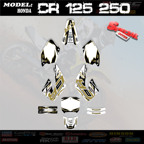 Graphics Kit Decals Stickers  For HONDA CR 125 CR125 250  CR250 2000- 2001