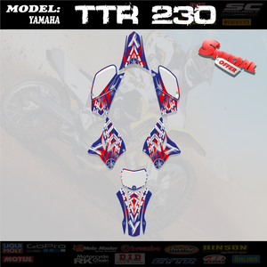 Graphic Decal Kit Sticker  4 YAMAHA TTR230 TTR 230 2005-2019