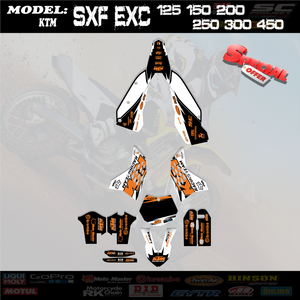 Shift Racing Graphics Kit For KTM 07-10 SX Sxf/Exc 125 150 200 250 300 450