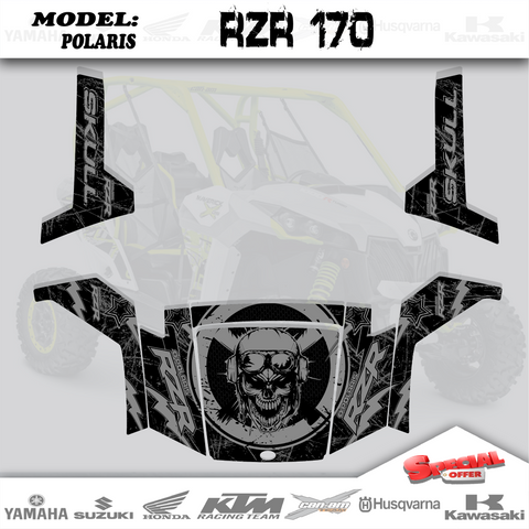 UTV GRAPHICS KIT DECALS STICKERS  4 Polaris RZR170  Wrap Kids RZR 170