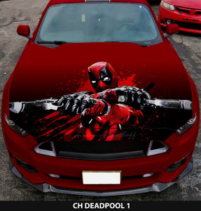 Vinyl Car Hood Wrap Graphics Decal Sticker 4 Deadpool