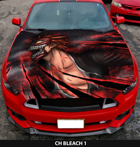 Graphics Car Hood Vinyl Wrap Decal Custom Sticker Bleach