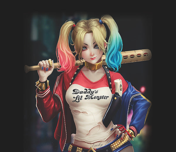 Vinyl Car Hood Wrap Graphics Decal Harley Quinn Suicide Squad Sticker