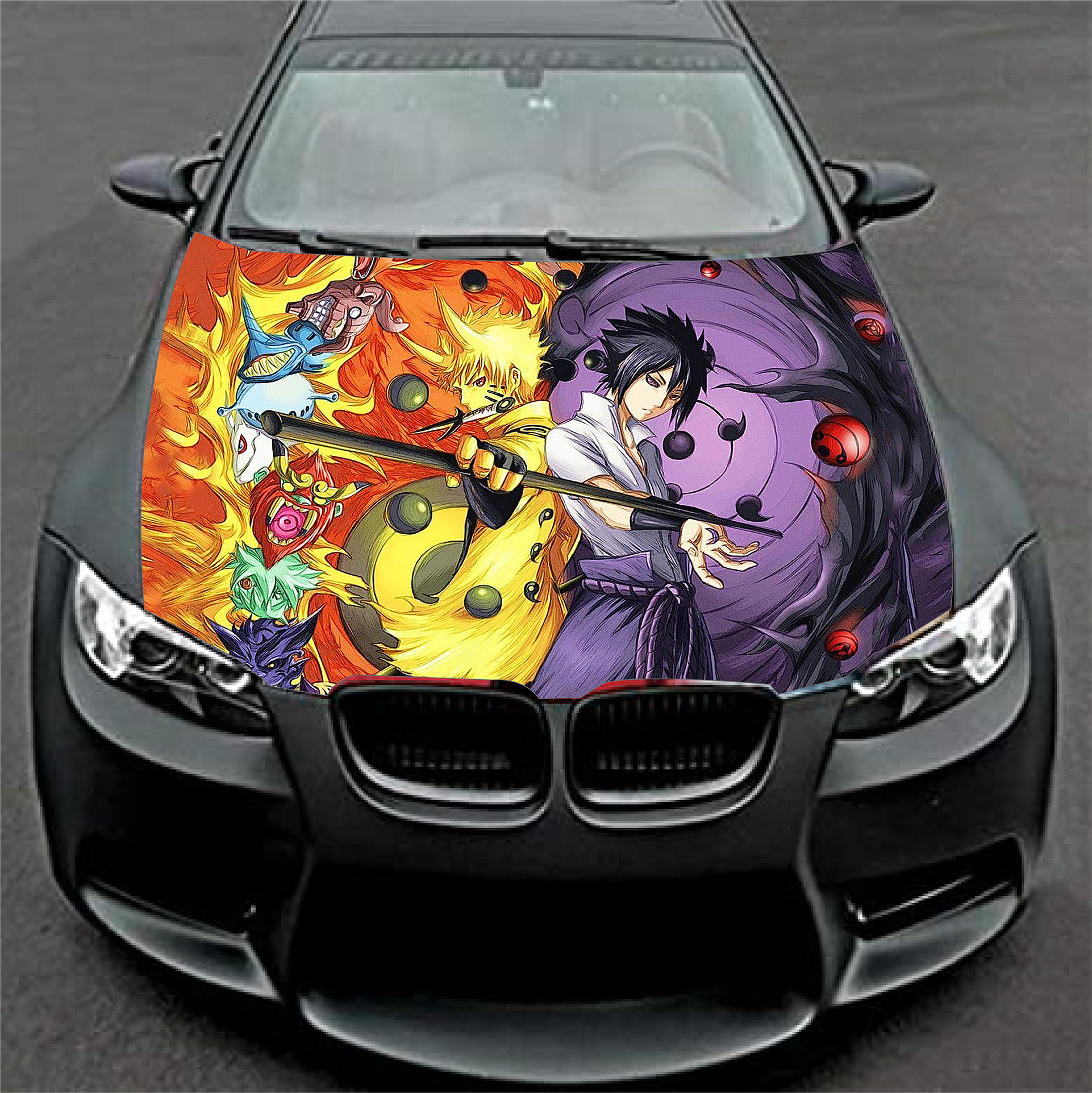 Cute Anime Girls Graphics Car Hood Vinyl Wrap Decal Full Color Custom –  Hell Graphics