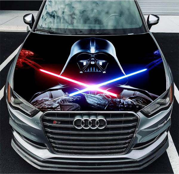 Vinyl Car Hood Wrap Color Graphics Decal Star Wars Hero Darth Vader Sticker 2 CH-53