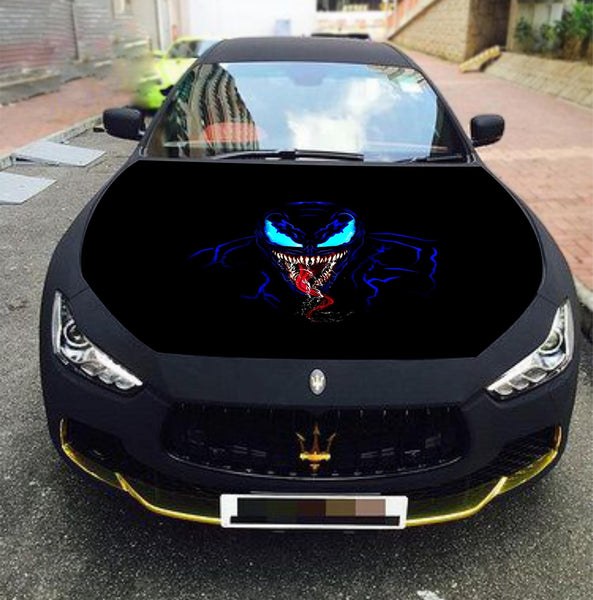 Vinyl Car Hood Wrap Graphics Decal Sticker Venom Grin Eddie Brock