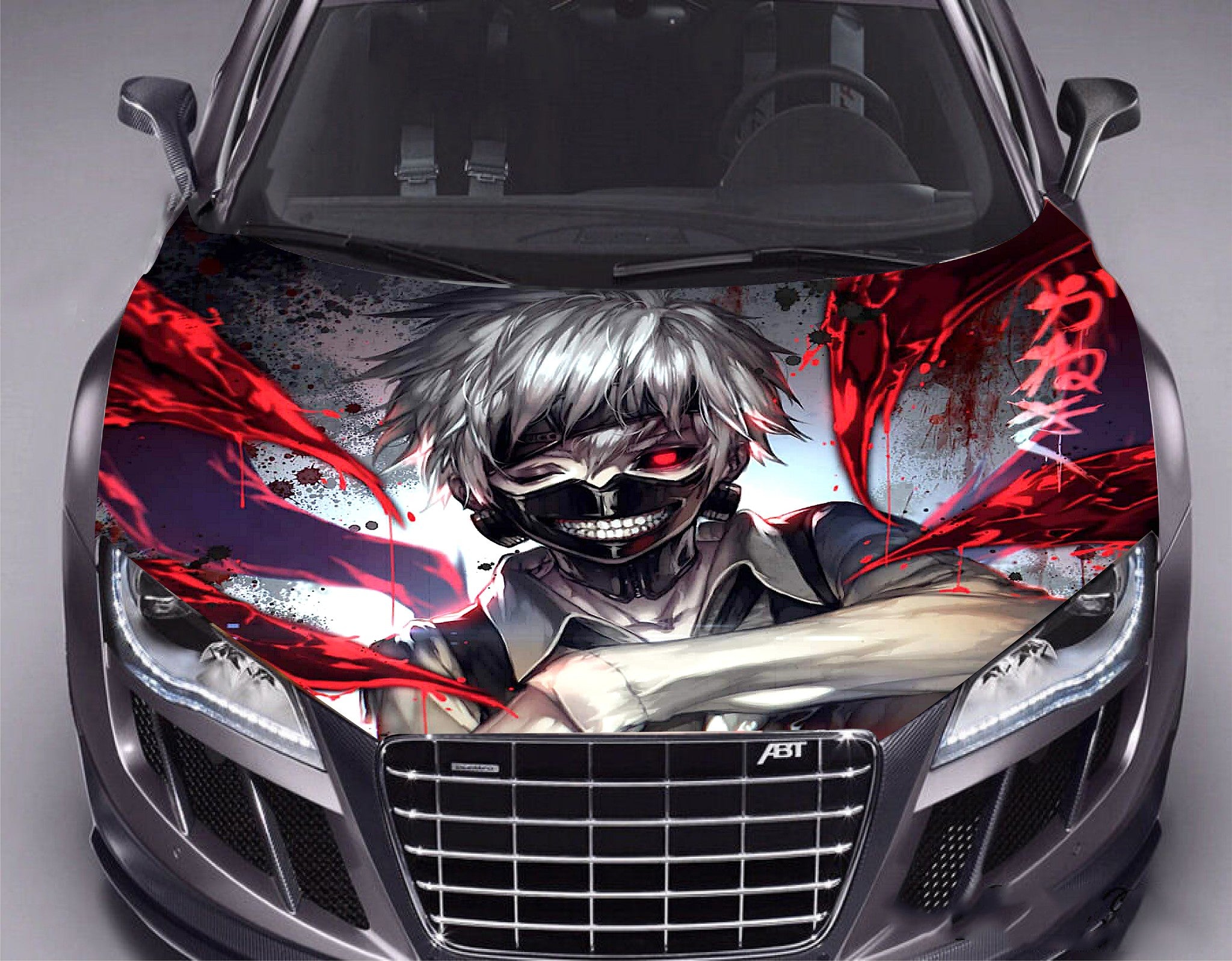 Vinyl Decal Hood Wrap Full Color Graphics Sticker Anime Manga Tokyo Ghoul