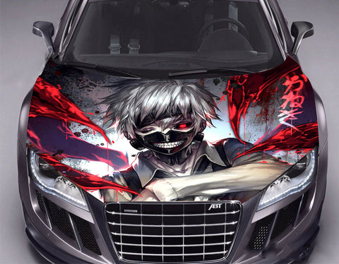 Vinyl Decal Hood Wrap Full Color Graphics Sticker Anime Manga Tokyo Ghoul