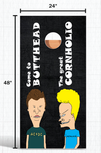 Bevis & Butthead Cornhole Board Wrap LAMINATED Wrap Decal Vinyl Sticker