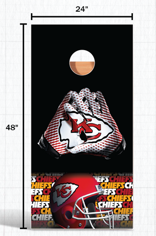 Kansas City Chiefs Cornhole Wrap Skin Game Board NFL Sports Vinyl Decal