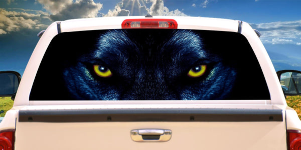 Wolf Head Eyes Sticker Rear Window Graphic Decal 4 Truck SUV Car