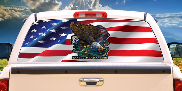 Dont Tread On Me Rear Window Graphic Decal Sticker For Car Truck