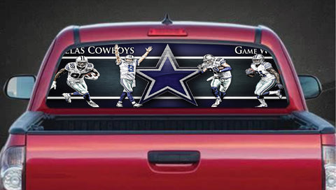 Dallas Cowboys Truck Rear Window Perforated Decal Back Window Vinyl NFL