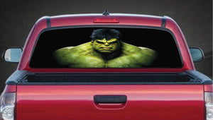 The Incredible Hulk Car Rear Window Decal See-Through Sticker Truck SUV Van 