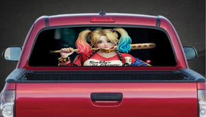 Harley Quinn Batman Rear Window Decal Graphic Sticker Car Truck SUV Van