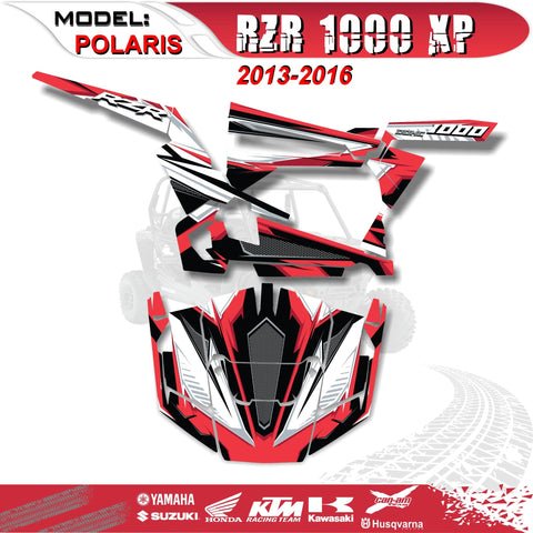 Graphics Kit  Decal Decals Stickers 4 Polaris RZR 1000 XP 1000XP 2013-2016