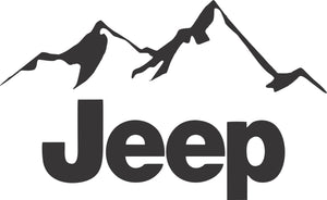 Mountain Sticker Decal - Custom Vinyl Die Cut Graphic Nature Fits Jeep