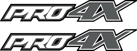 Set (2) PRO-4X decal sticker fits 2015-19 Nissan Titan XD pickup truck bedside