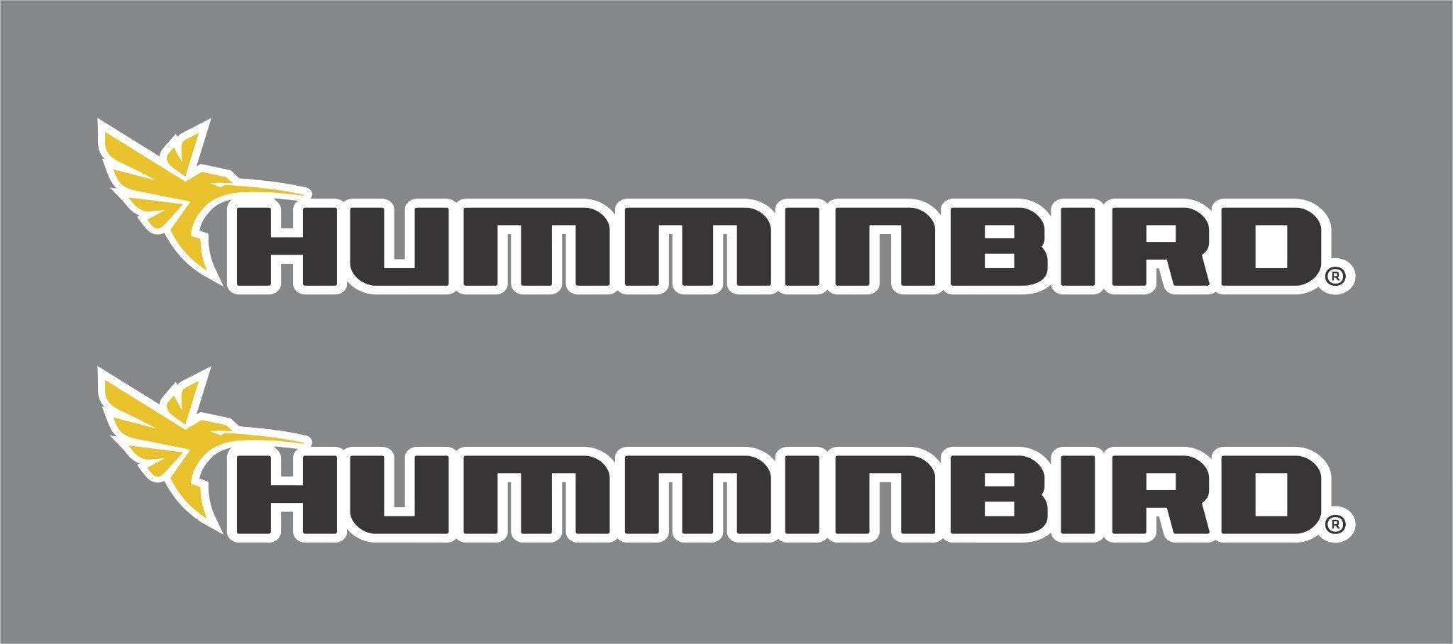2x HUMMINBIRD Decals Stickers Fishing Fish Finder GPS Bass Pike Equipm –  Hell Graphics