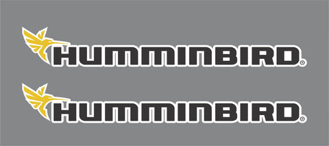 2x HUMMINBIRD Decals Stickers Fishing Fish Finder GPS Bass Pike Equipment 10''