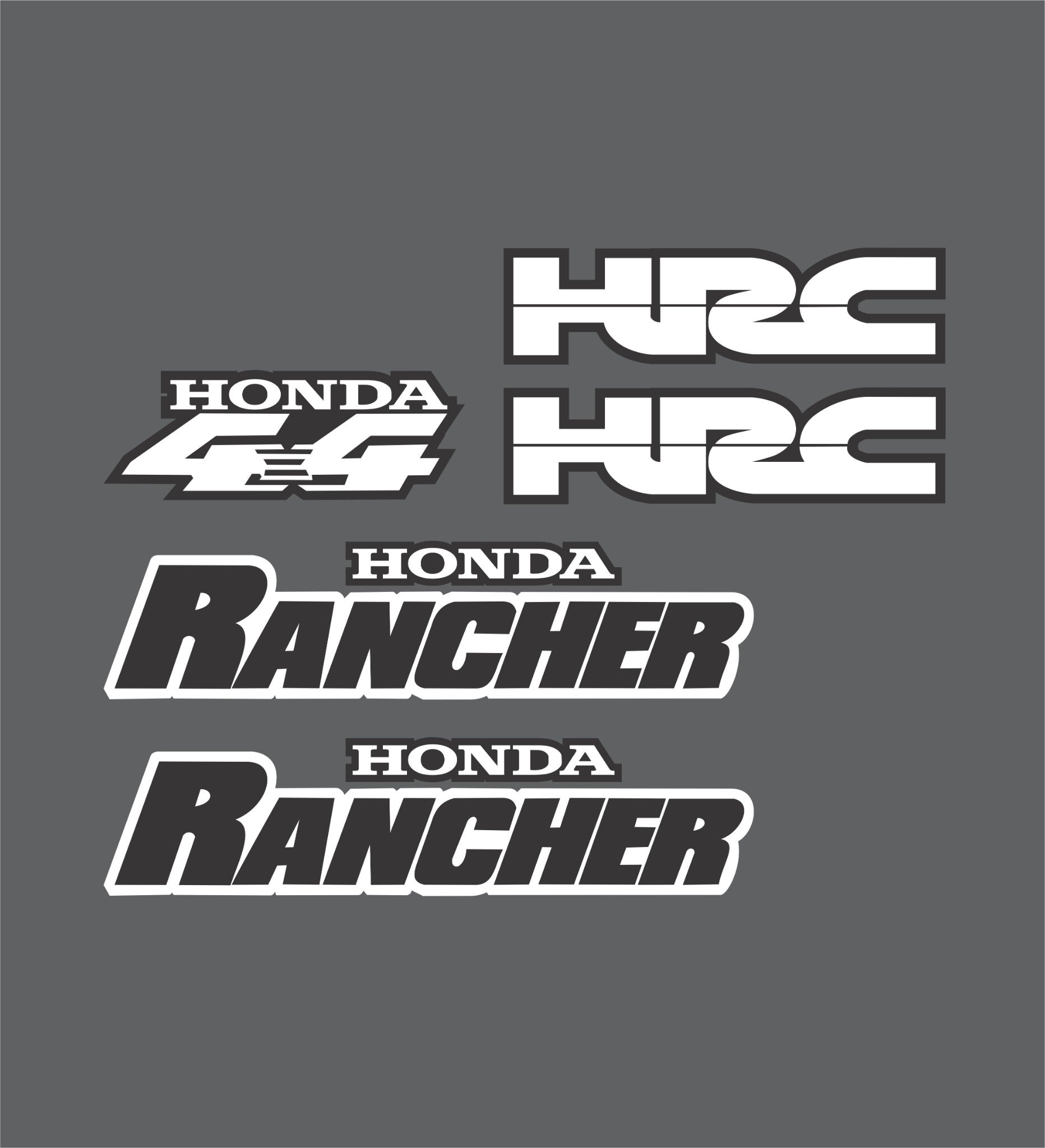 Honda Rancher S ES Stickers Decal Emblem Kit 2000-2006 350 TRX