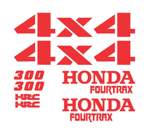 Set of 8 4 1995 Honda Fourtrax Decals Gas Tank Fenders 300 ATC HRC