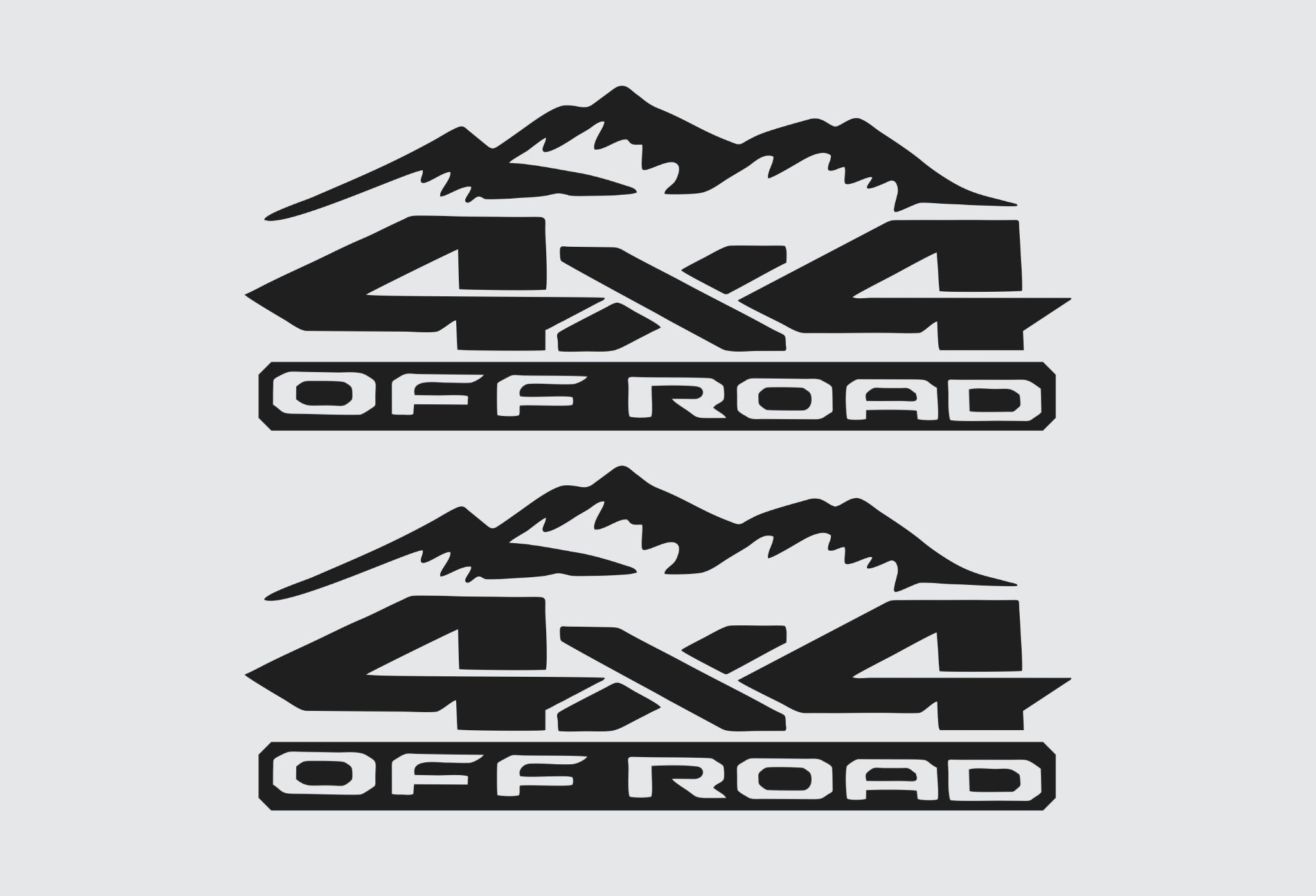 (2)  4x4 OFF ROAD 1500 2500 Dakota Truck Decal Set Vinyl Stickers 4 D0DGE RAM