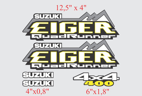 ATV Camo Tank decal sticker emblem King Quad QuadRunner 4 Suzuki Eiger 400