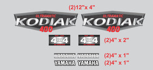 Tank Decal Graphic Sticker Kit upgrade 4x4 Fits Yamaha Kodiak 400 450 700 ATV