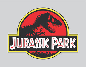 1x JURASSIC PARK Logo Vinyl Sticker Decal Car  Movie T-Rex Raptor