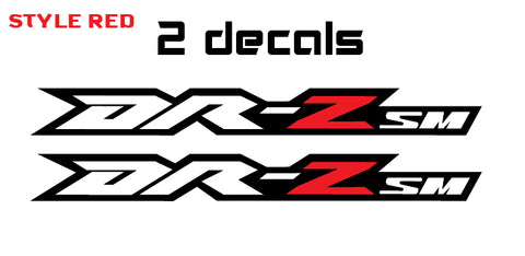 6" Custom Stickers Decals drz 400 400sm Supermoto graphics 4 DRZ400 Drz400sm RED