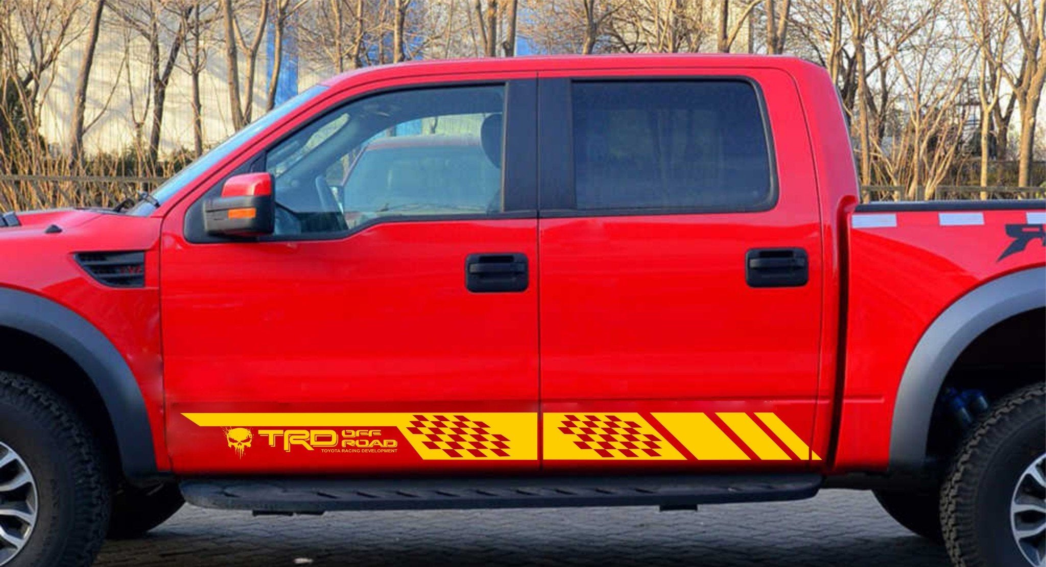 TRD Off Road Doors Vinyl Decals Sticker for Toyota Tacoma Tundra Truck set of 2