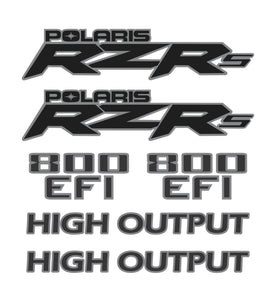 decals kit Sticker EFI Hood decal 4 Polaris RZR 800s