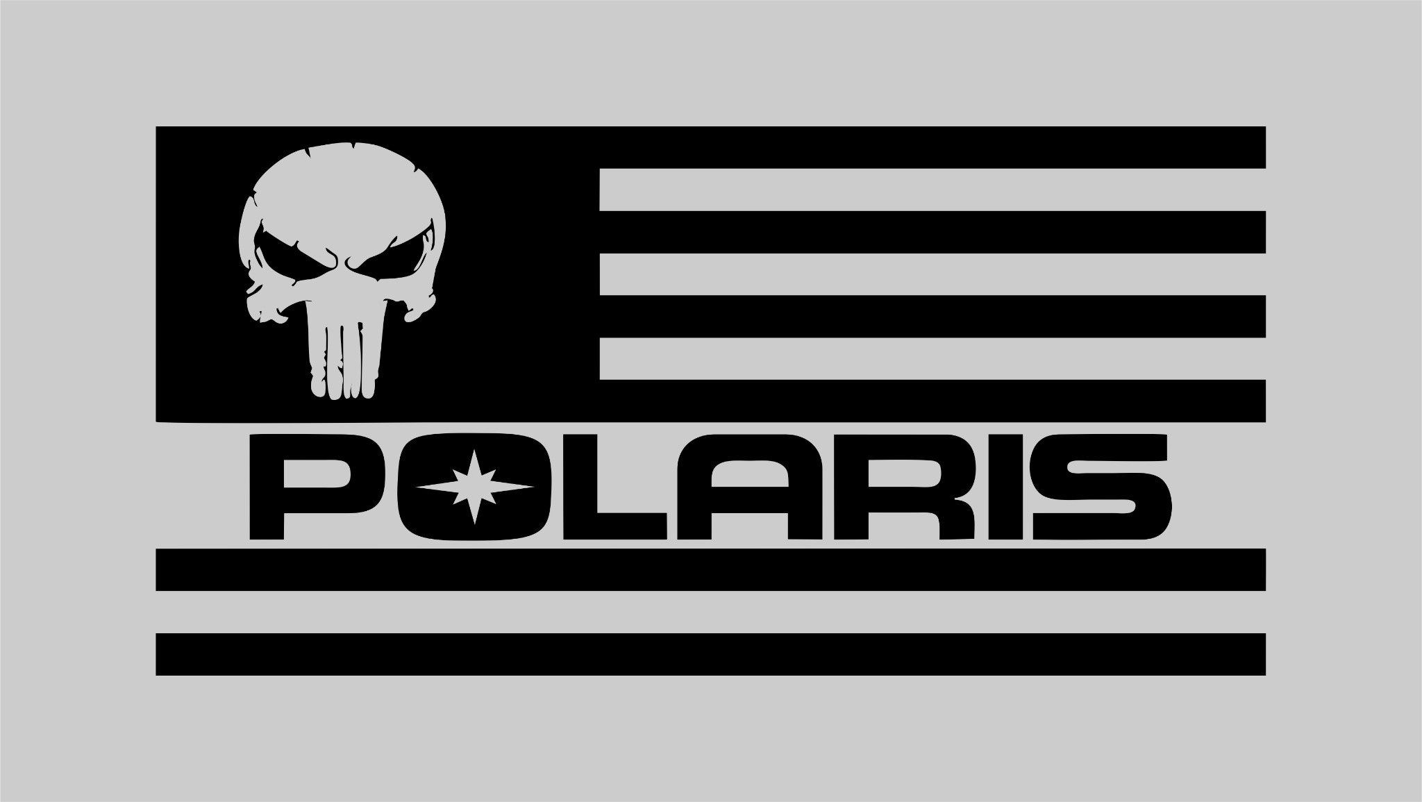 Punisher American Flag Vinyl Decal Bumper sticker Car Windows Truck 4 Polaris