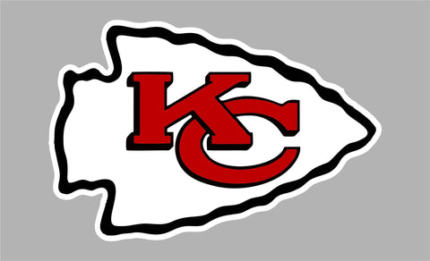 Kansas City Chiefs Decal ~ Car   Truck Vinyl STICKER - Wall Graphics Cornholes