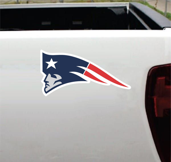 New England Patriots Vinyl Decal ~ Car Sticker - Wall Graphics, Cornholes