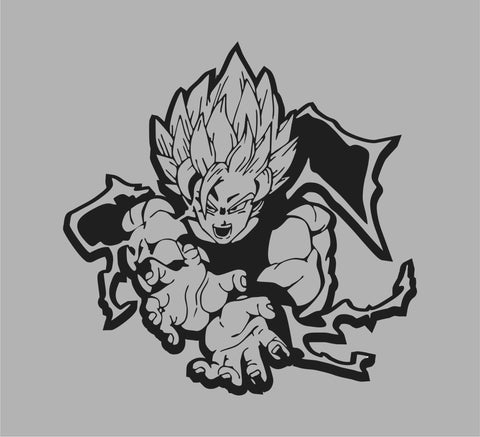 Decal Vinyl Truck Car Sticker Decals - DBZ Dragon Ball Z Super Saiyan Goku